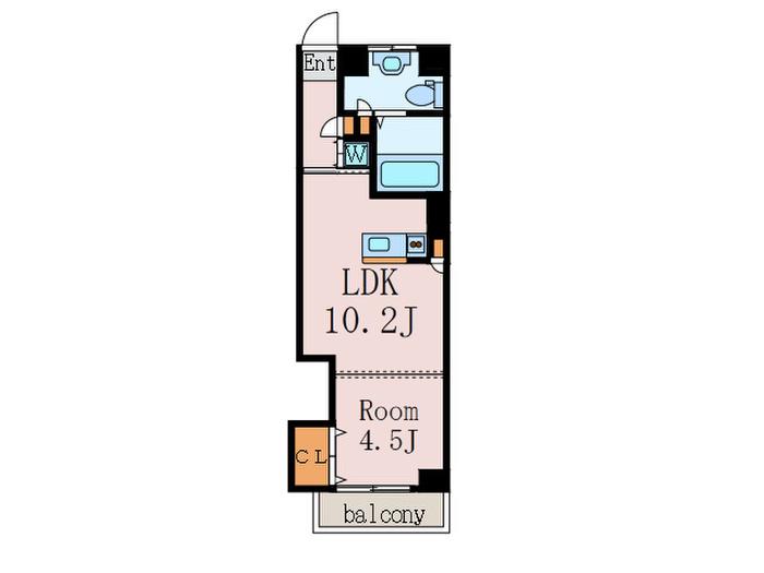 S-FLAT学芸大(1LDK/2階)の間取り写真