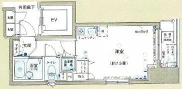 アクティア神田岩本町(1K/5階)の間取り写真