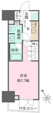 ルフォンプログレ四谷(1K/3階)の間取り写真