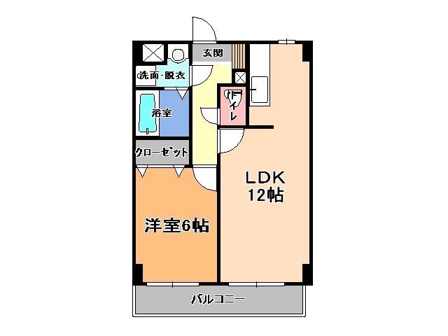 SATIE今泉(1LDK/1階)の間取り写真