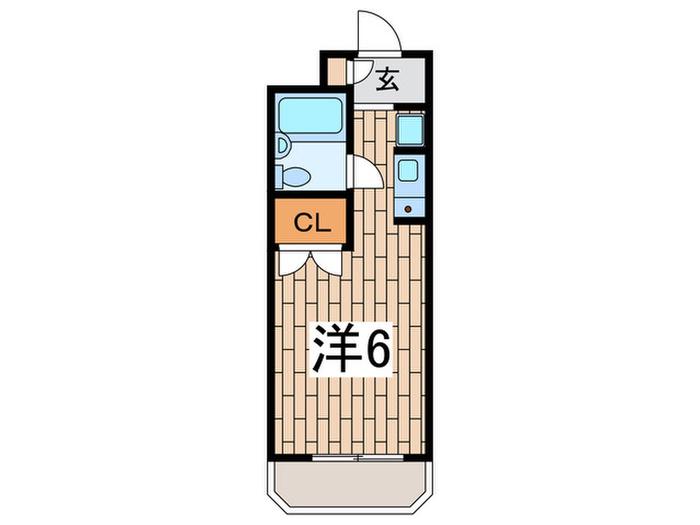 ウィン大和(ワンルーム/4階)の間取り写真