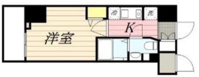N-STAGE 三郷(1K/8階)の間取り写真