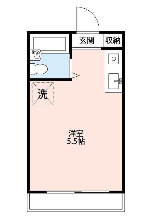サンライフ平成(ワンルーム/3階)の間取り写真