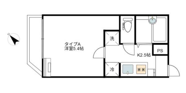 NK春日部(1K/3階)の間取り写真