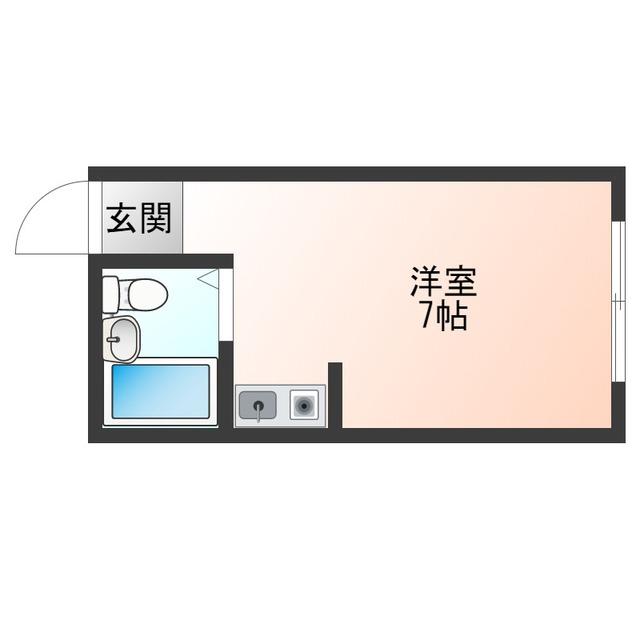 ラパンジール京町堀(ワンルーム/5階)の間取り写真