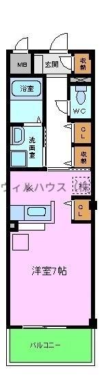 サニーキャンプ・東雲Ⅰ(ワンルーム/3階)の間取り写真