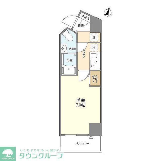 アルファコート西川口26(1K/2階)の間取り写真