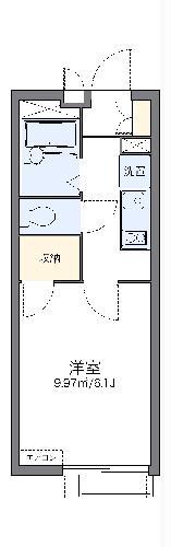 レオパレス宮前(1K/2階)の間取り写真