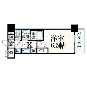 プレサンスNAGOYA本陣(1K/12階)の間取り写真
