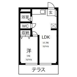 アールイーステージ刈谷(1LDK/1階)の間取り写真