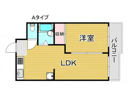 メゾン ドゥ アルシオン(1LDK/1階)の間取り写真