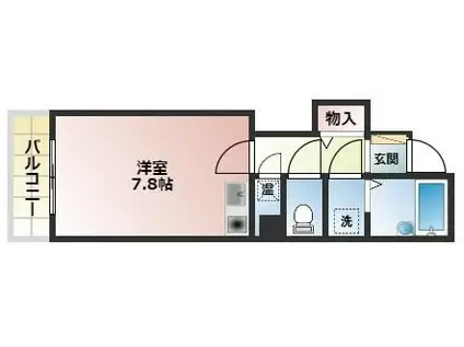 アビタシオン(ワンルーム/5階)の間取り写真