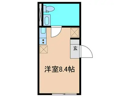 鎌倉BLUE(ワンルーム/3階)の間取り写真