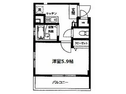 メゾン石神東池袋(1K/3階)の間取り写真