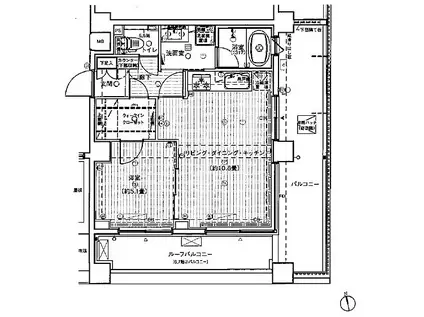 プレールドゥーク新宿御苑II(1LDK/7階)の間取り写真