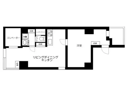 LE NID KANDA ルニ神田(1LDK/8階)の間取り写真