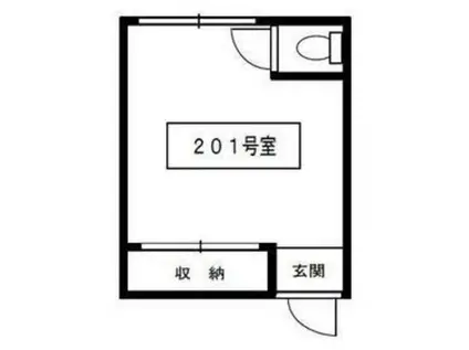 あすかアパートメント南長崎(ワンルーム/2階)の間取り写真