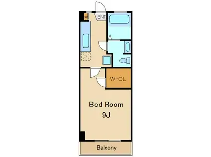 アクタアワーズレジデンス中野落合(1K/1階)の間取り写真