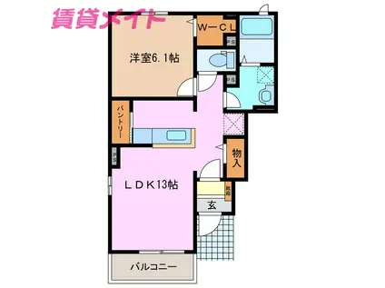 フェアリー・ランド 1(1LDK/1階)の間取り写真