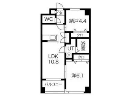 TIFFANY(2LDK/2階)の間取り写真
