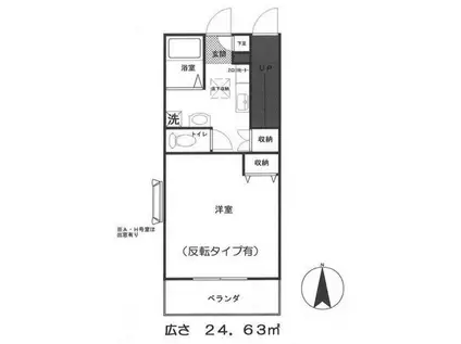 メゾン池田III(1K/1階)の間取り写真