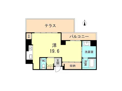 シャーメゾンステージ香櫨園(ワンルーム/1階)の間取り写真