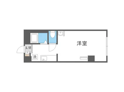 CASTLE17(1K/3階)の間取り写真