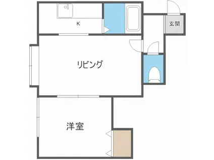 プレシャス27(1LDK/3階)の間取り写真