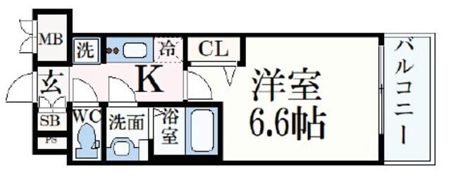 プレサンスNAGOYA本陣(1K/11階)の間取り写真