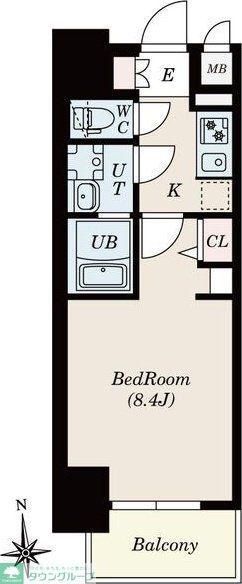 S-RESIDENCE尾頭橋BEAUTE(1K/5階)の間取り写真