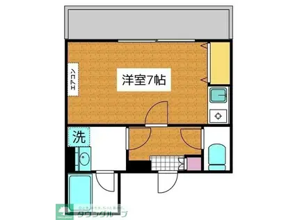 K.MBLDG(ワンルーム/5階)の間取り写真