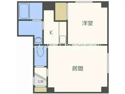 ラ・メゾン(1LDK/1階)の間取り写真