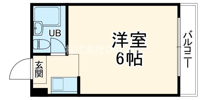 メゾン小若江(ワンルーム/3階)の間取り写真