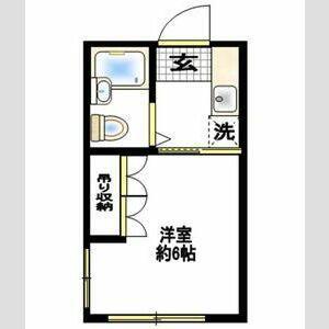 エンゼル西生田(1K/2階)の間取り写真
