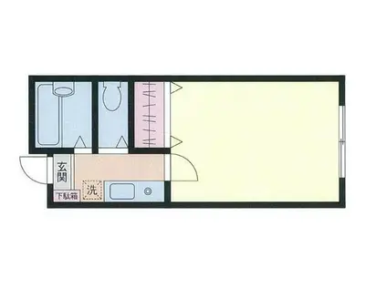 LSヒルズ(1K/1階)の間取り写真