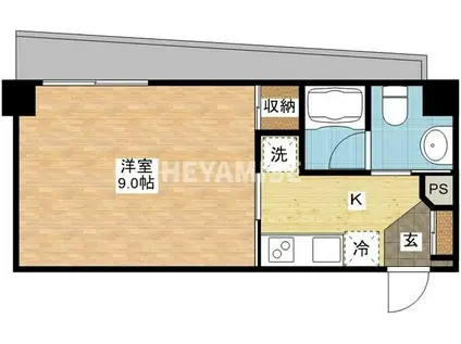 BELLO金屋(1K/3階)の間取り写真