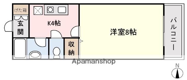 プチメゾンN(1K/2階)の間取り写真