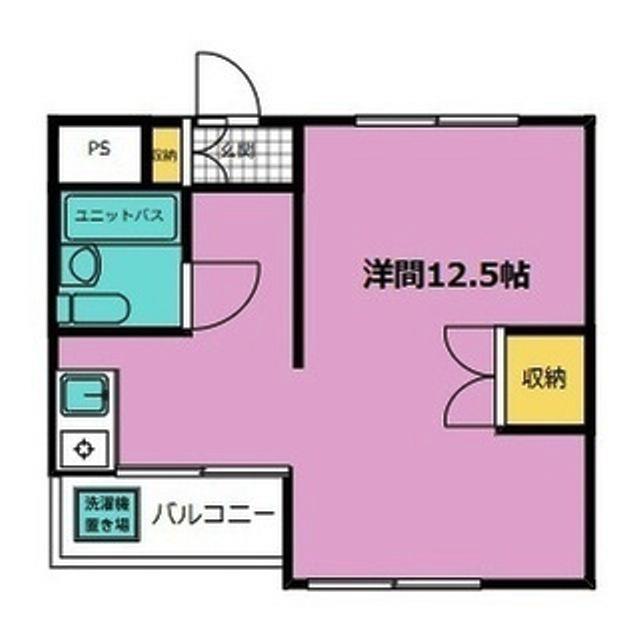 エステート丸貞(ワンルーム/4階)の間取り写真