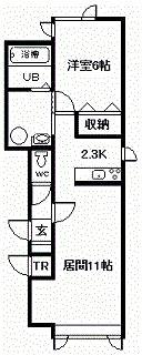 ACID(1LDK/2階)の間取り写真
