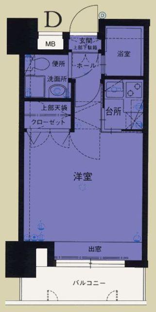 エステート・モア・平尾パージュ(1K/7階)の間取り写真