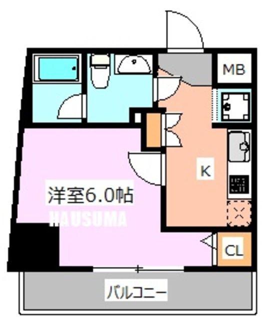 AZEST西巣鴨(1K/11階)の間取り写真