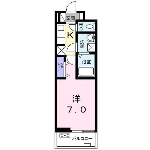 ファイン セイバリー(1K/3階)の間取り写真