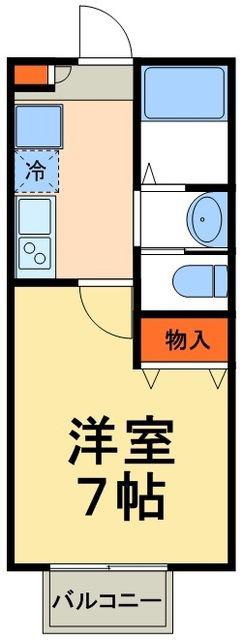 ドリーム柏の葉キャンパス(1K/2階)の間取り写真