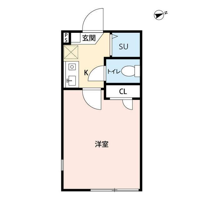 THE ROOMSールームズ西六郷ー(1K/2階)の間取り写真
