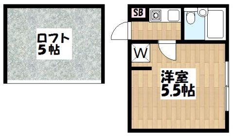 メイセー三軒茶屋(ワンルーム/1階)の間取り写真