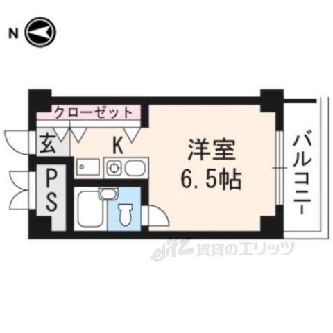 第2百合マンション(1K/2階)の間取り写真