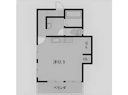NANOAP(ワンルーム/2階)の間取り写真
