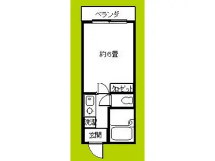 コスモメイト野田(1K/5階)の間取り写真