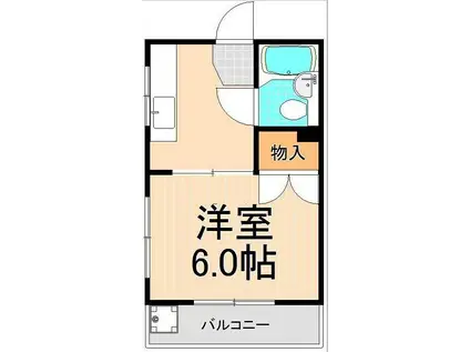 田中マンション(1K/1階)の間取り写真