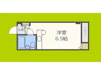 ロータリー40(ワンルーム/2階)の間取り写真